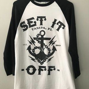 Set It Off Baseball Tee